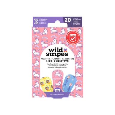 Wild Stripes Kids Sensitive Fantasy 20 Pansements