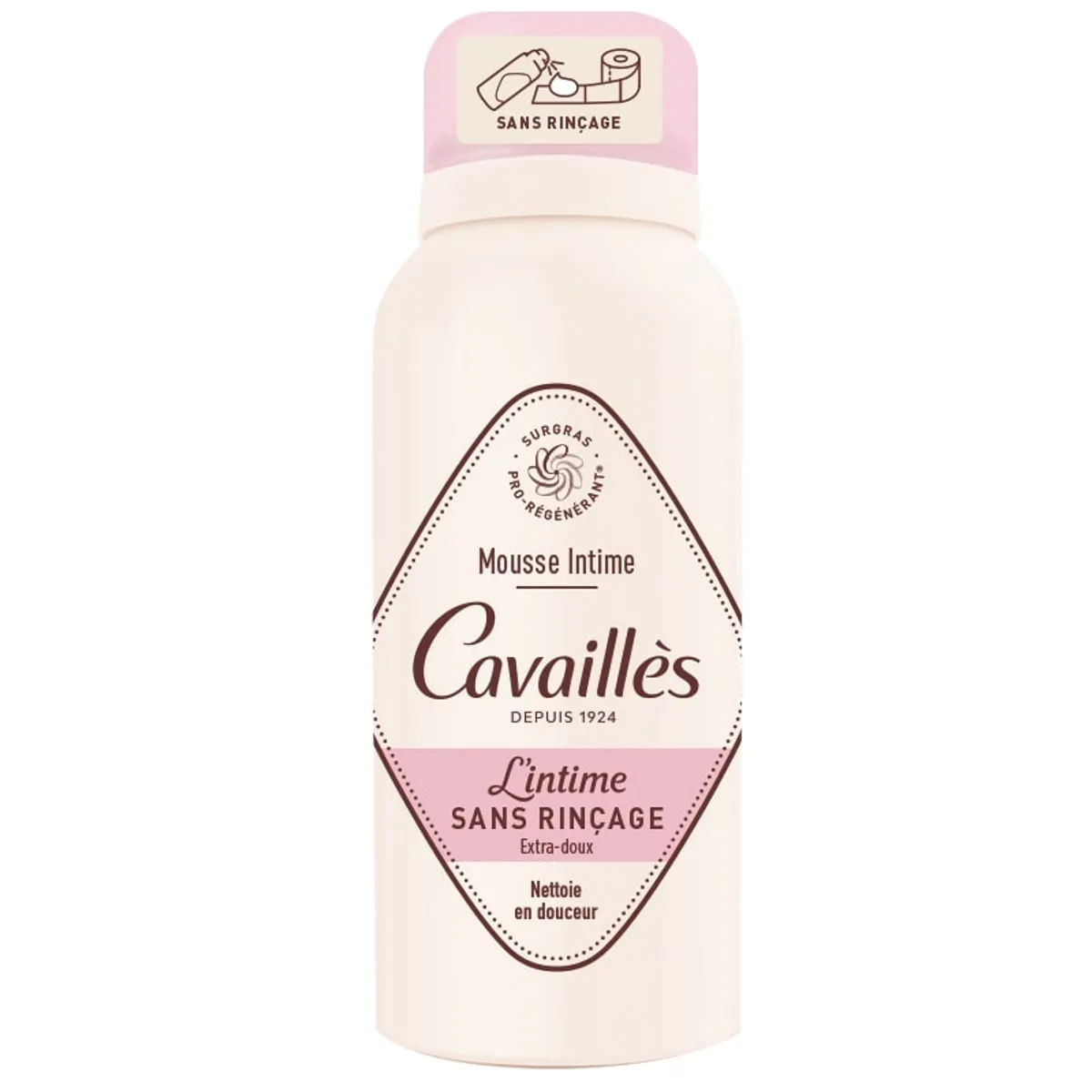 Rogé Cavaillès Mousse Intime Sans Rinçage Extra Doux 100ml