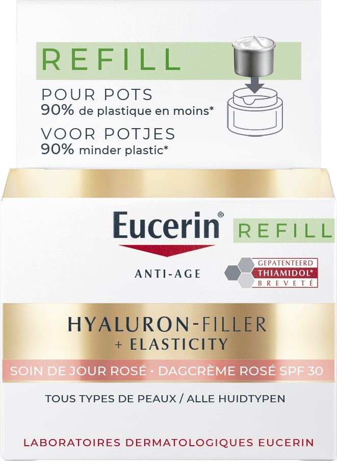 Eucerin Hyaluron-Filler +Elasticity Dagverzorging Roze SPF30 Navulling 50 ml - Eucerin