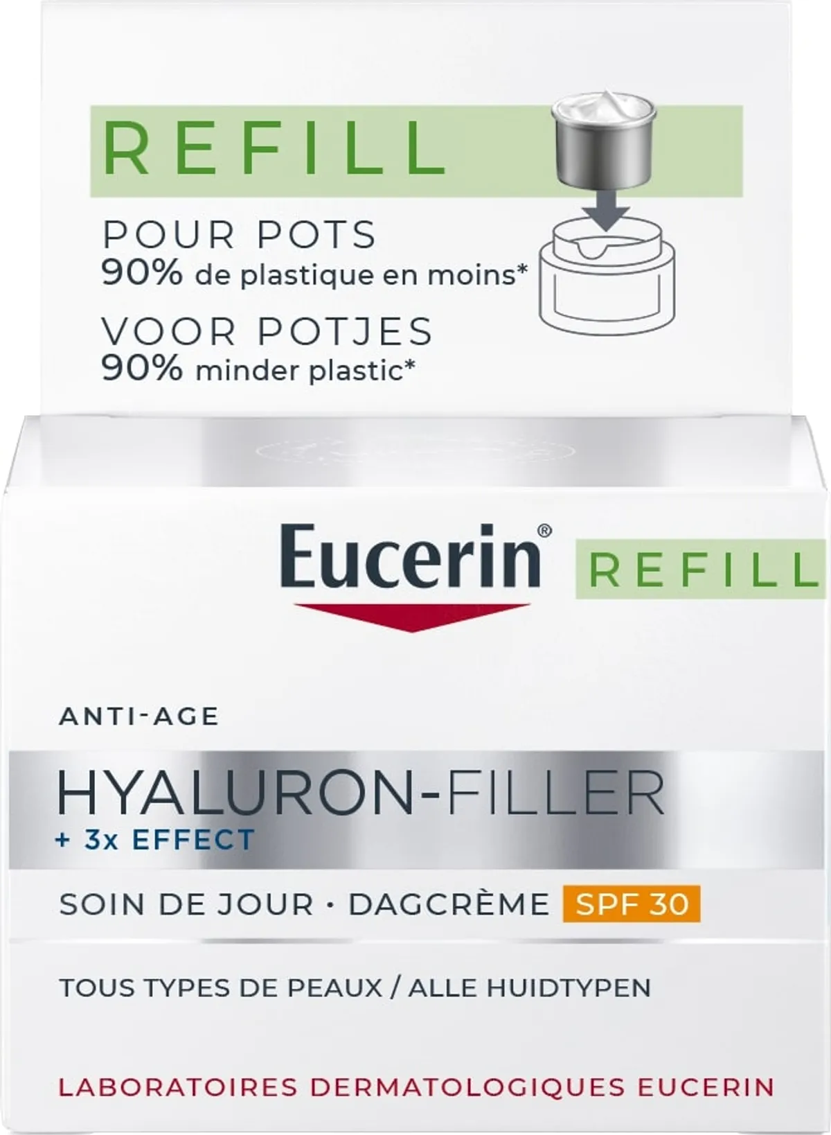 Eucerin Hyaluron-Filler +3x Effect Dagverzorging SPF 30 Navulling 50 ml