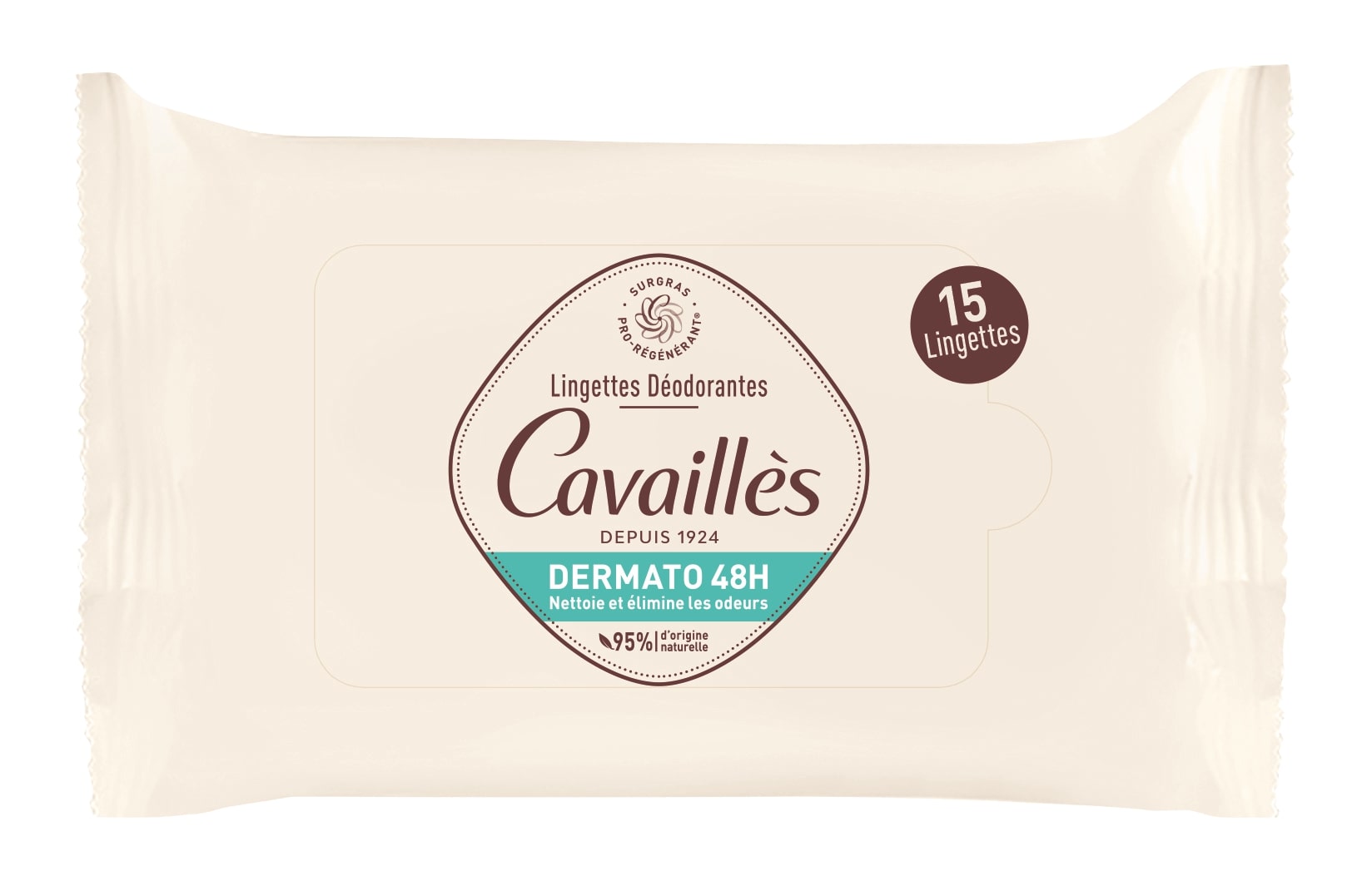 Rogé Cavaillès Dermato Deodorantdoekjes 48U 15 Doekjes - Rogé Cavaillès