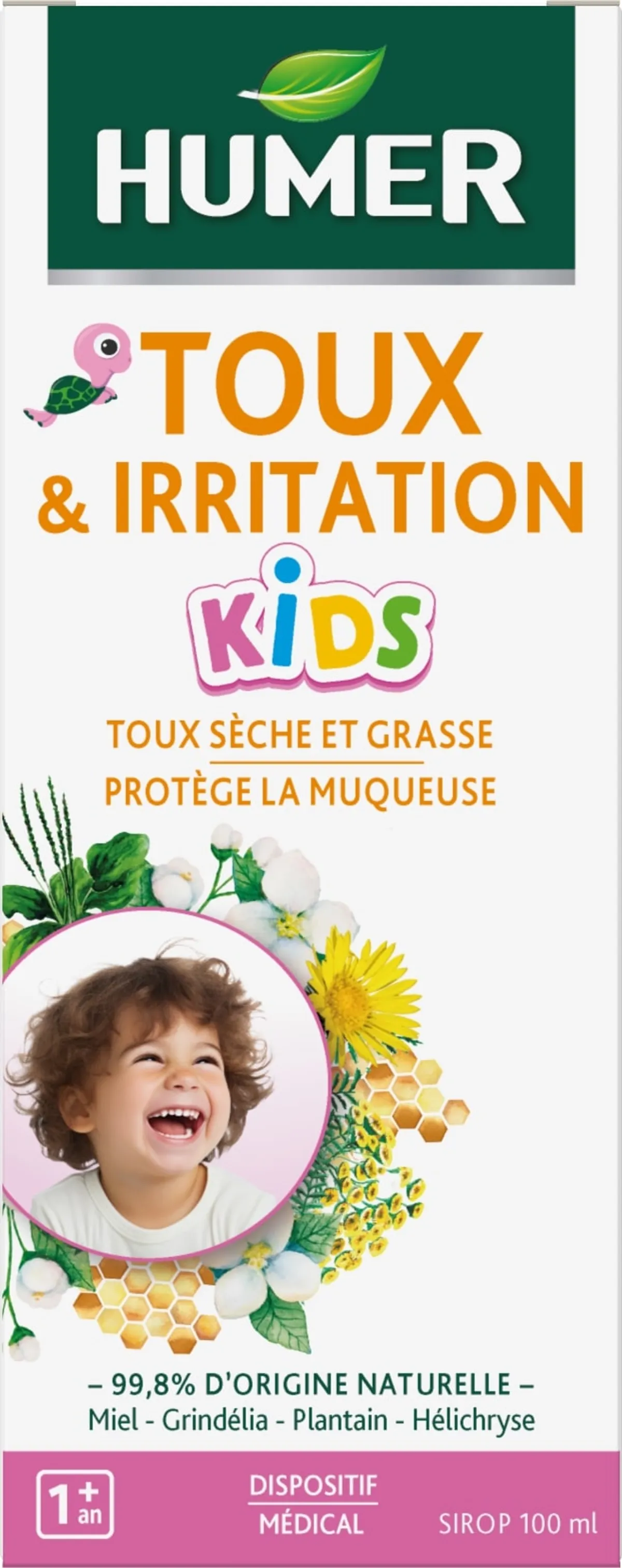 Humer Sirop Toux et Irritation Kids 100ml
