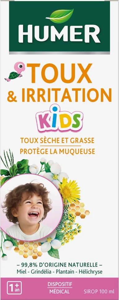 Humer Sirop Toux et Irritation Kids 100ml