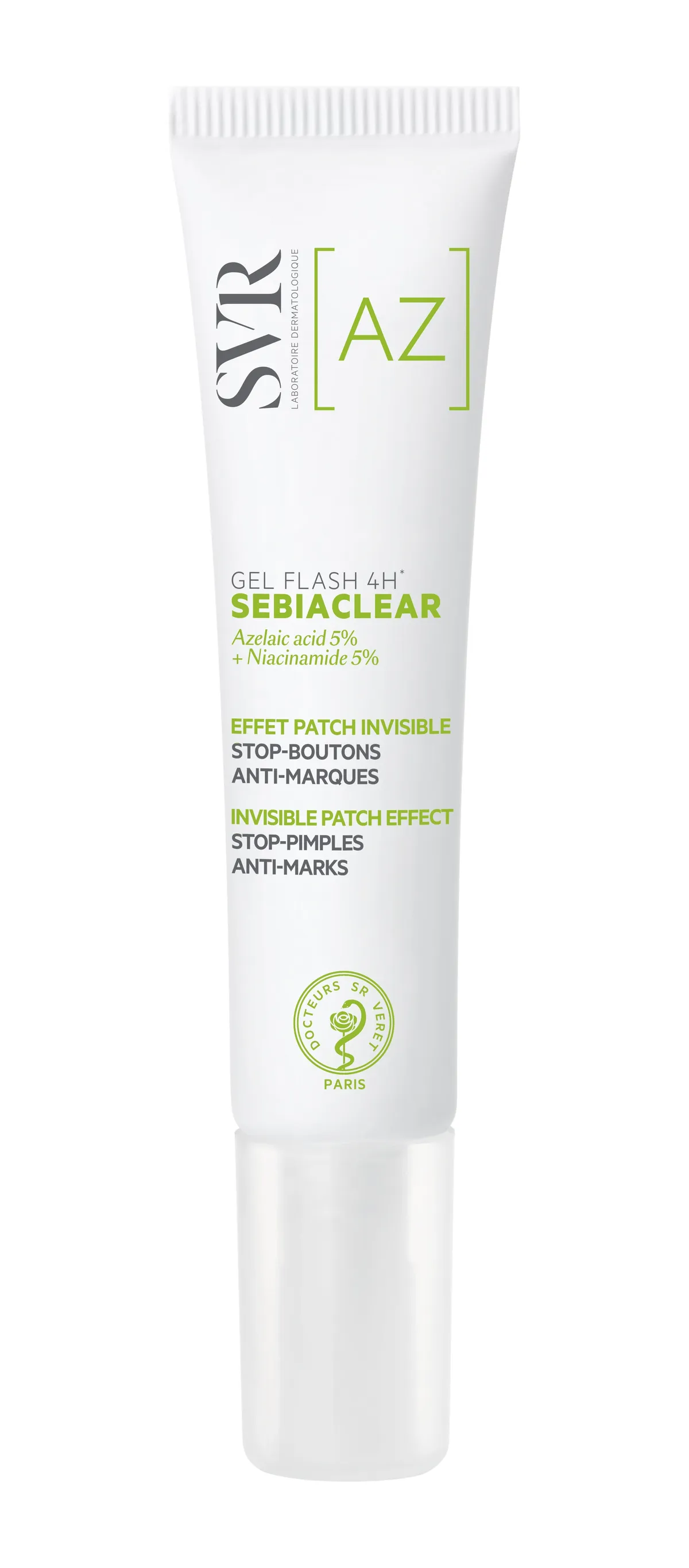 SVR AZ Sebiaclear Gel Flash 4H Anti Boutons 15ml