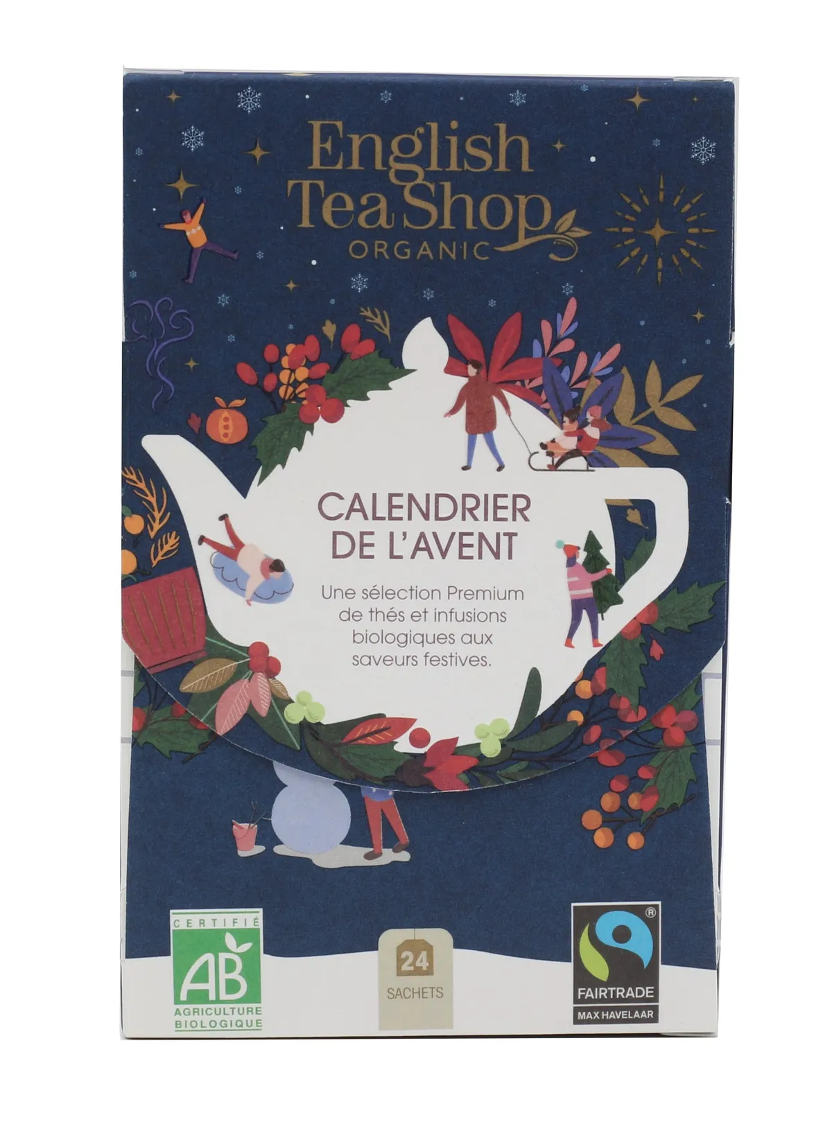 English Tea Shop Adventskalender Mini Blue Bio 24 Zakjes