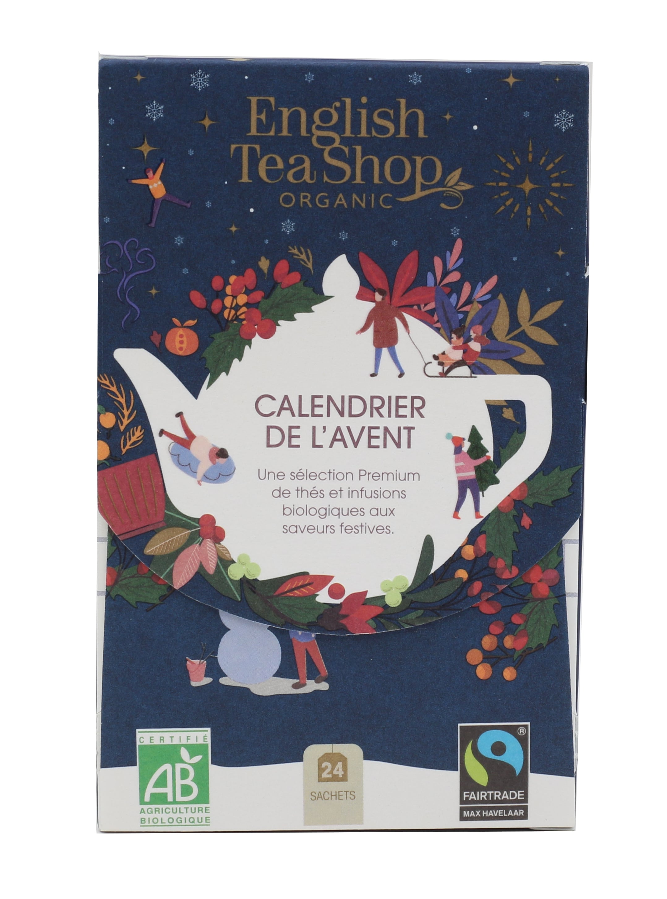 English Tea Shop Adventskalender Mini Blue Bio 24 Zakjes - ENGLISH TEA SHOP