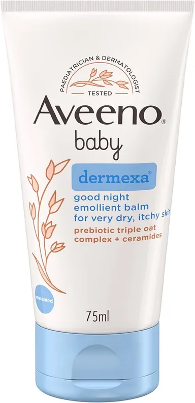 Aveeno Baby Dermexa Baume Emollient Bonne Nuit 75ml