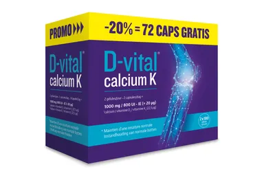 D-VITAL CALCIUM K PROMO 20% GRATIS 2X180 CAPS
