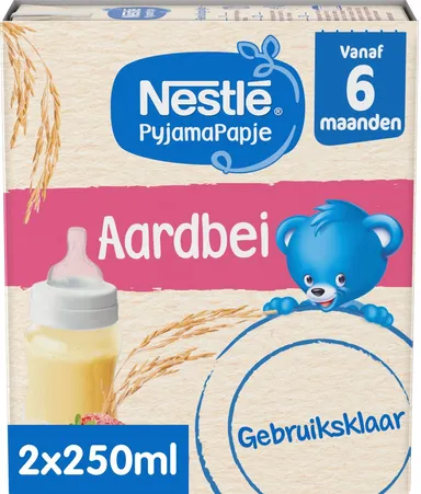 NESTLÉ PyjamaPapje® Aardbei 6+ maanden 2x250 ml