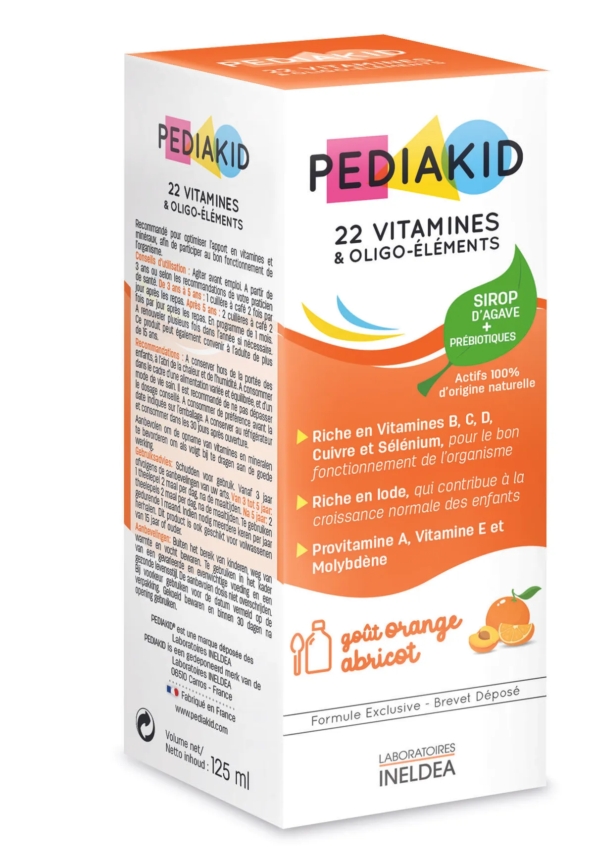 Pediakid 22 Vitamines & Oligo Elements Sirop 125ml