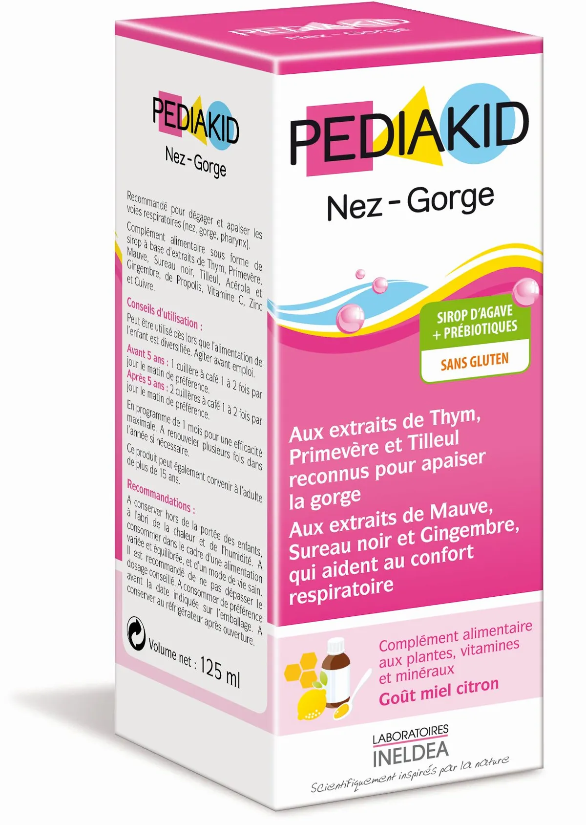Pediakid Nez-Gorge Sirop 125ml