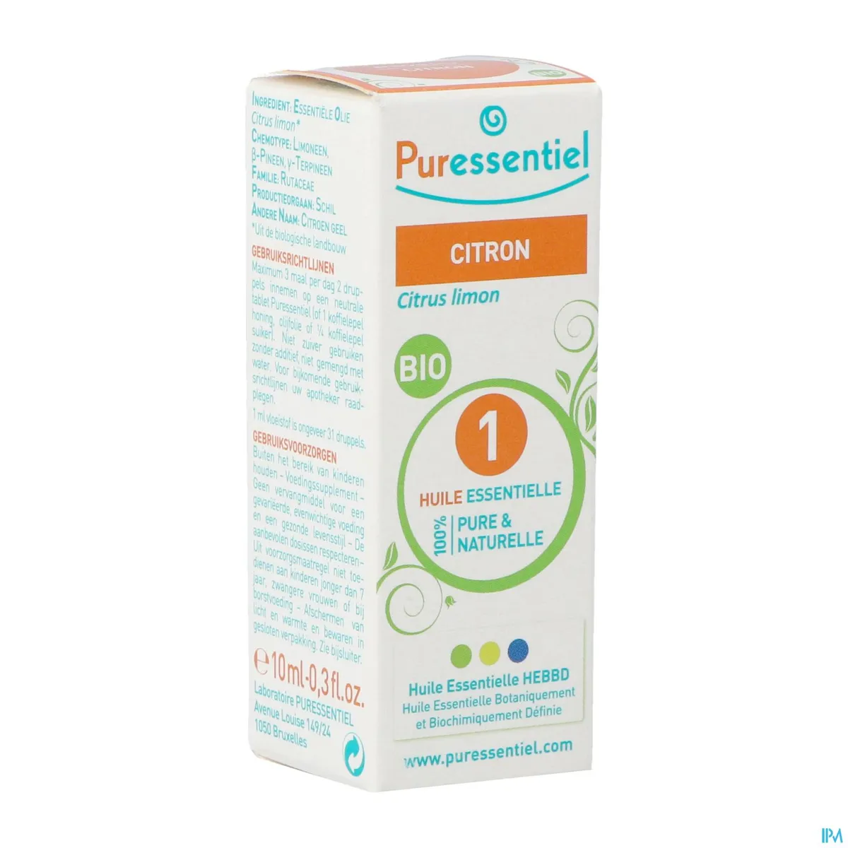 Puressentiel Expert Citroen Bio Etherische Olie 10ml