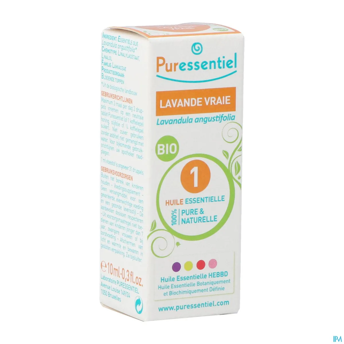 Puressentiel Expert Echte Lavendel Bio Essentiële Olie 10ml