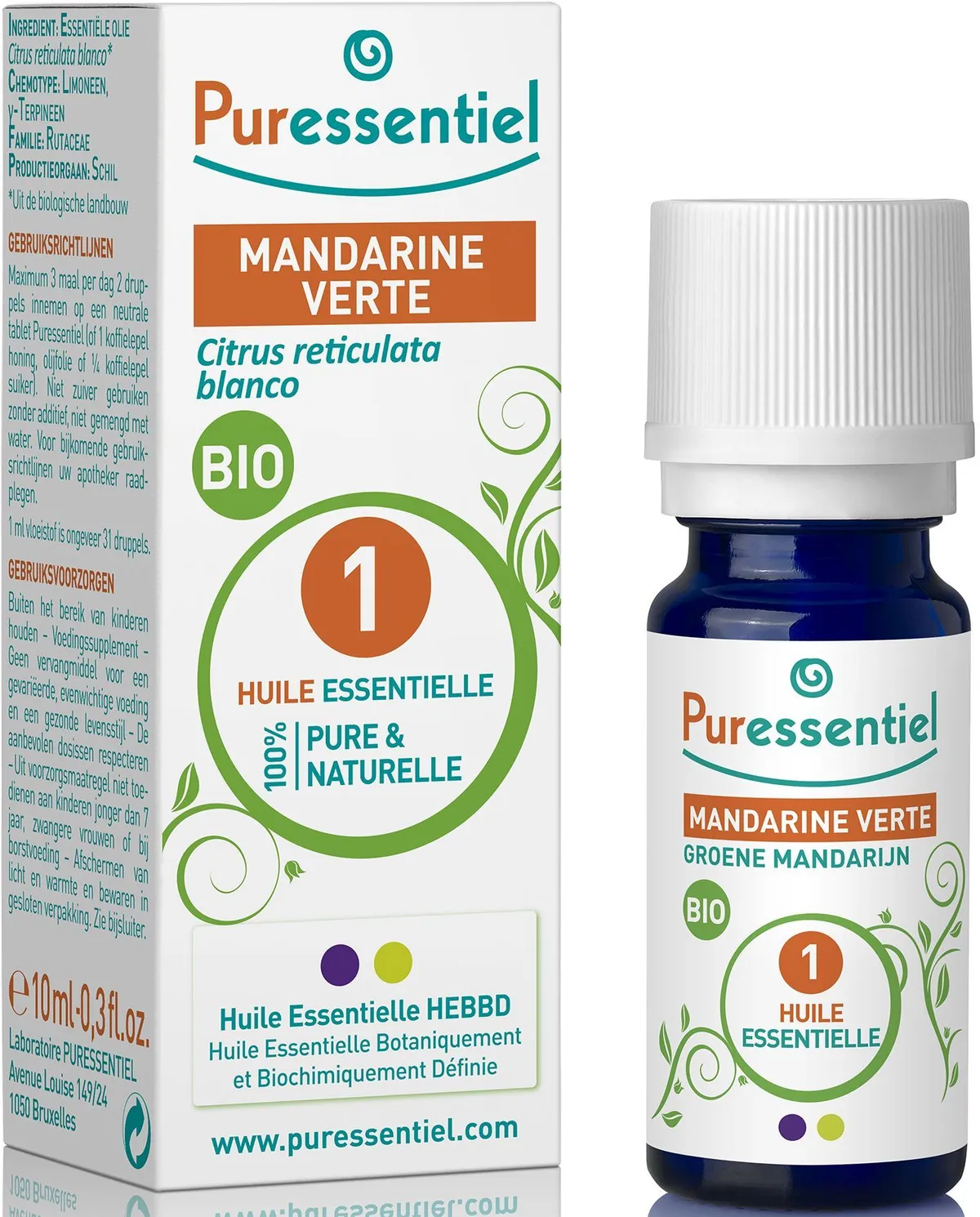 Puressentiel Expert Mandarine Huile Essentielle Bio 10ml