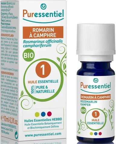 Puressentiel Expert Romarin Camphre Huile Essentielle Bio 10ml