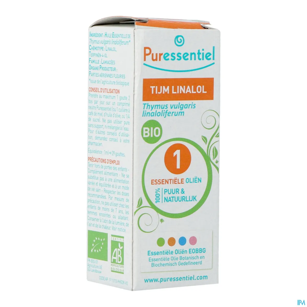 Puressentiel Expert Tijm Linalol Essentiële Olie Bio 5ml