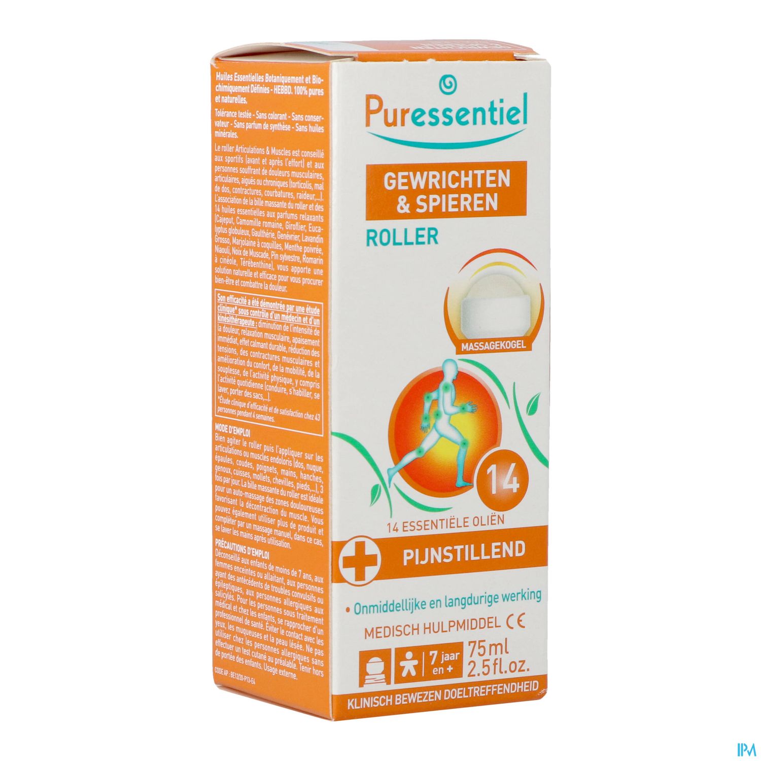 Puressentiel Gewrichten en Spieren Roller 14 Etherische Oliën 75ml