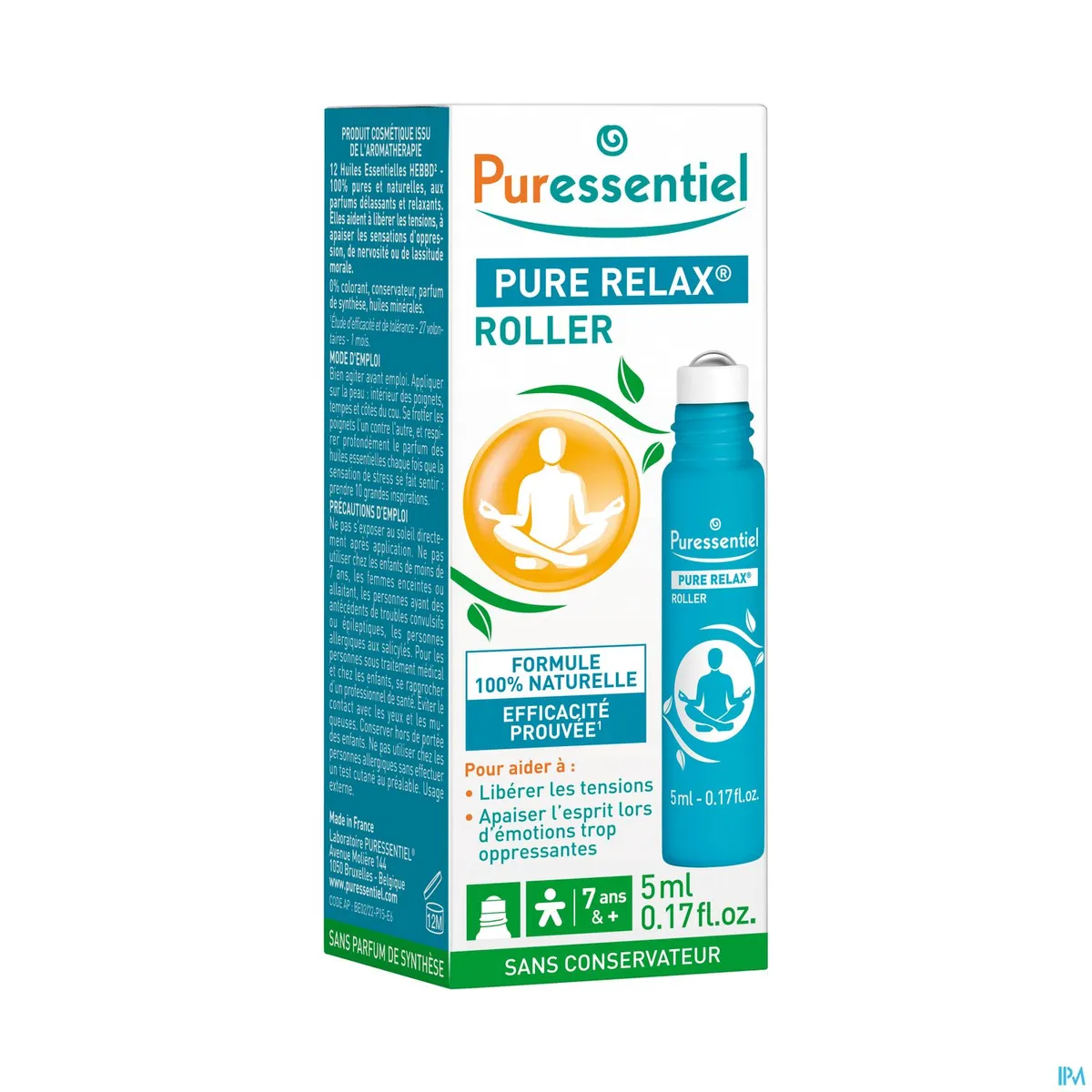 Puressentiel Pure Relax Roller 12 Essentiële Oliën 5ml