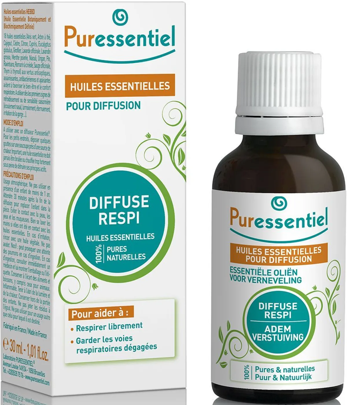 Puressentiel Respiratoire Diffusion Huile Essentielle 30ml
