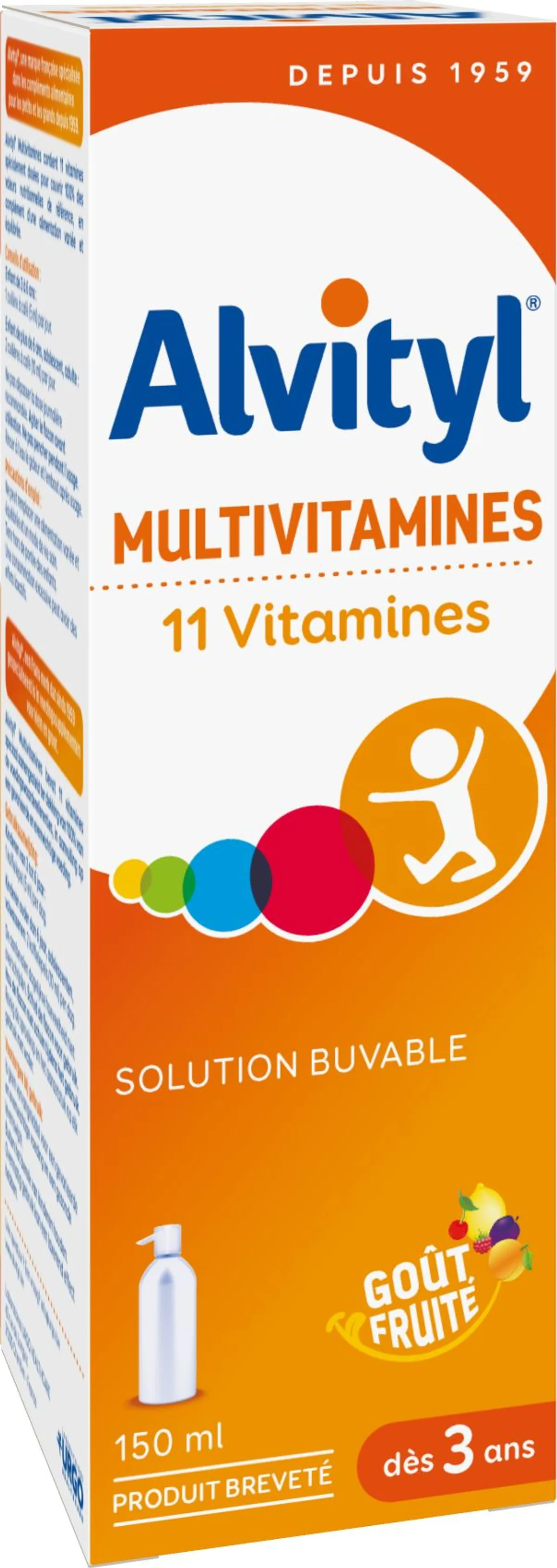 Alvityl Multivitamines Solution Buvable 150ml