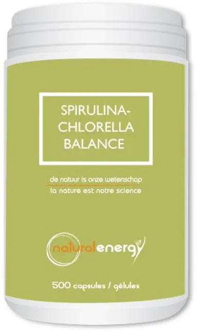 Spirulina Chlorella Balance Natural Energy 500 Capsules