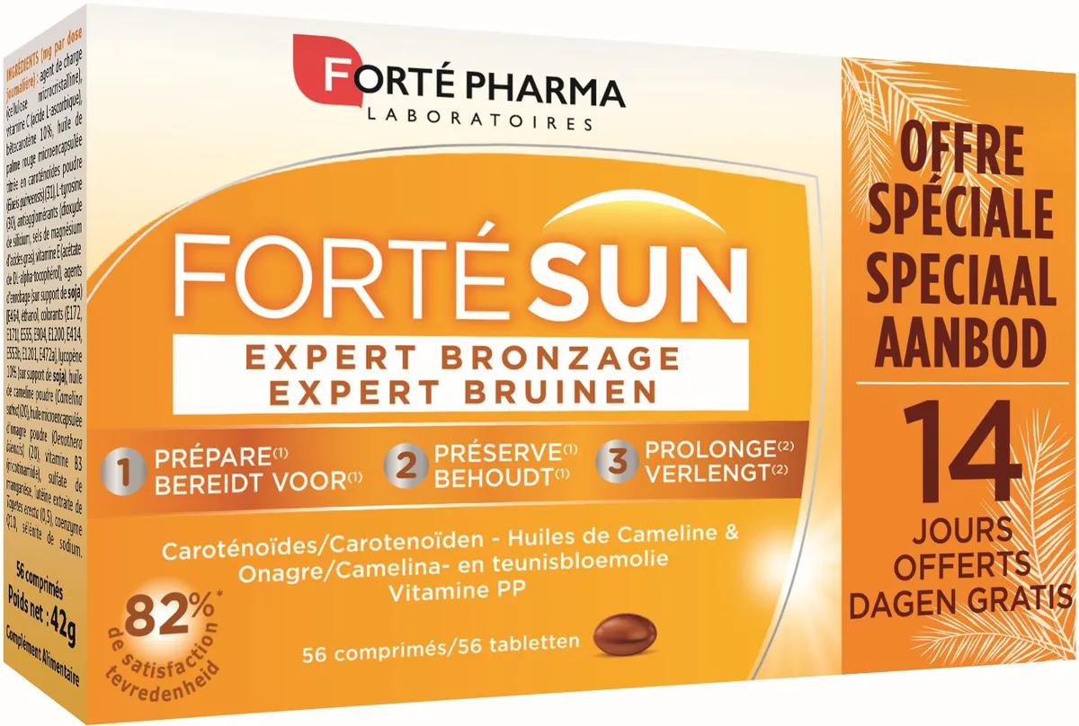 Forté Pharma Bronzage Expert Duopack 2 x 28 Tabletten (2e doos aan - 50%)