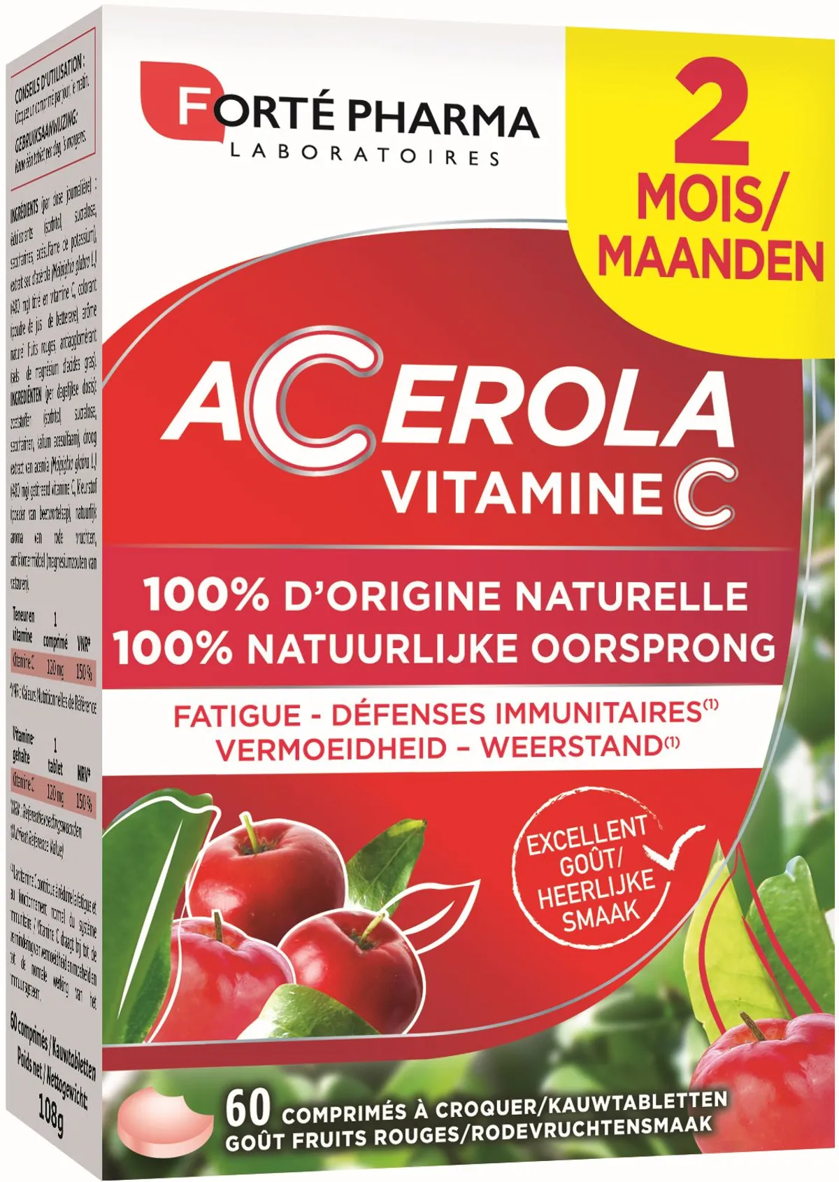 Forté Pharma Energie Acerola 60 Comprimés a Croquer