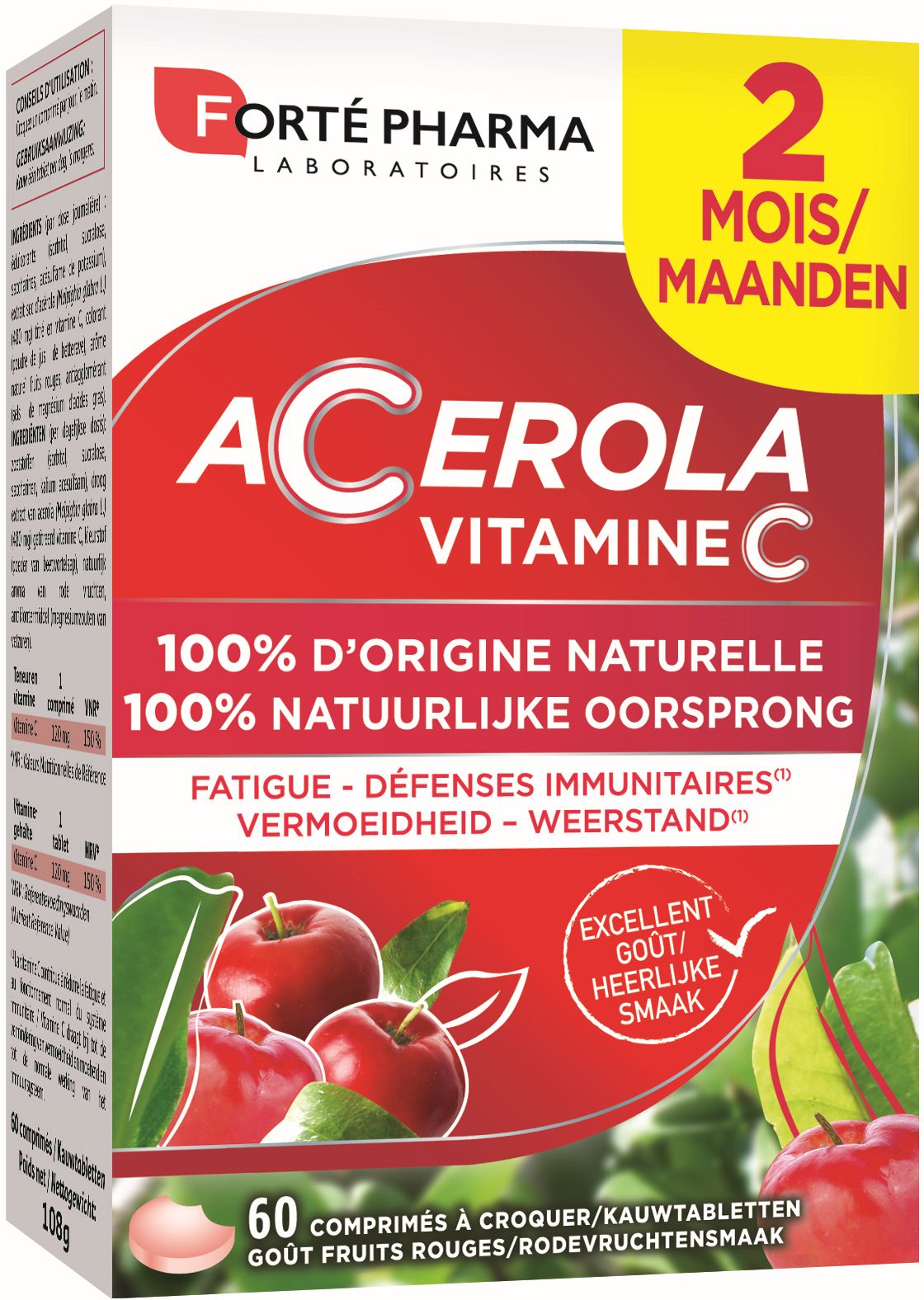 Forté Pharma Energie Acerola 60 Kauwtabletten
