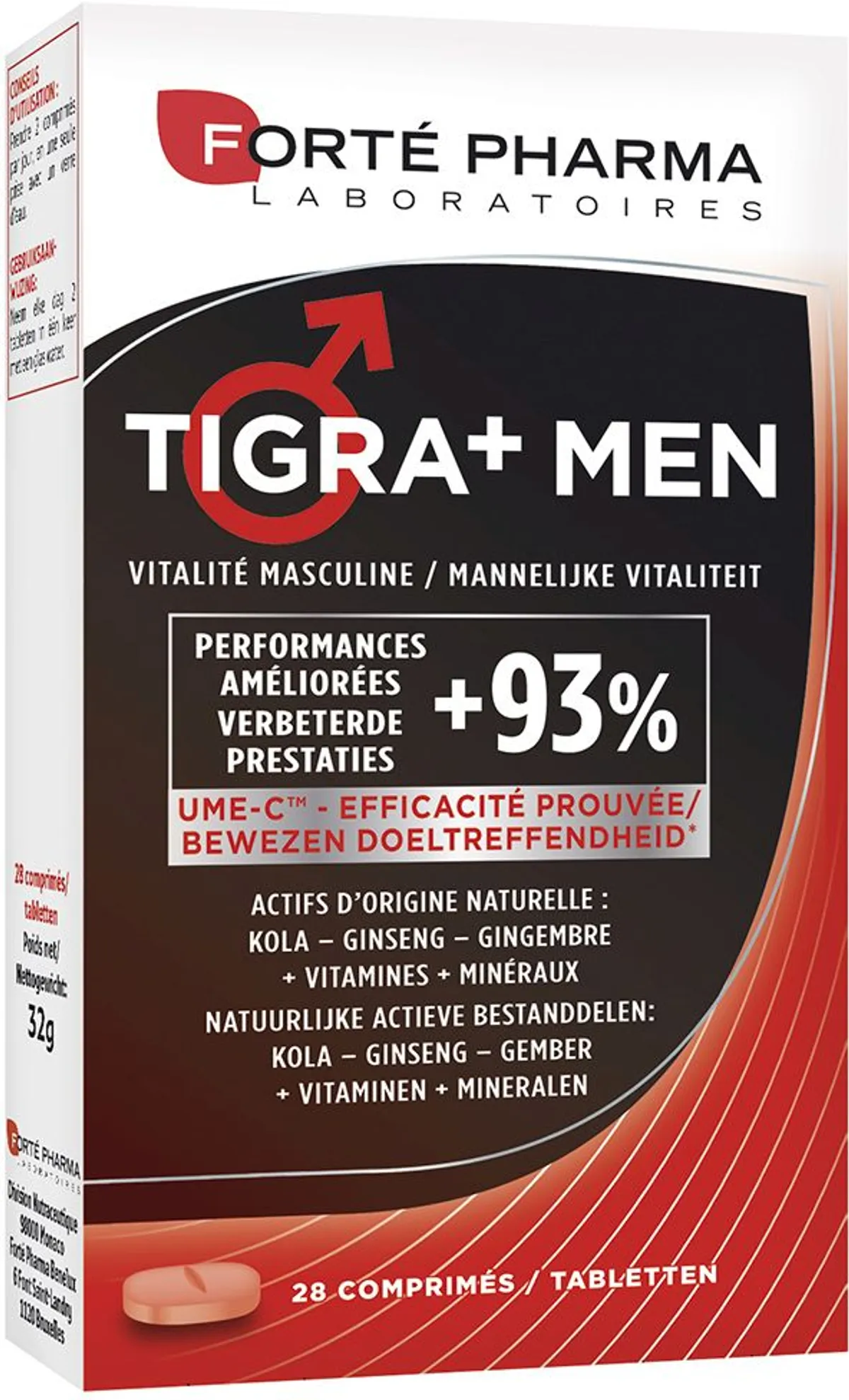 Forté Pharma Tigra+ Men 28 Tabletten