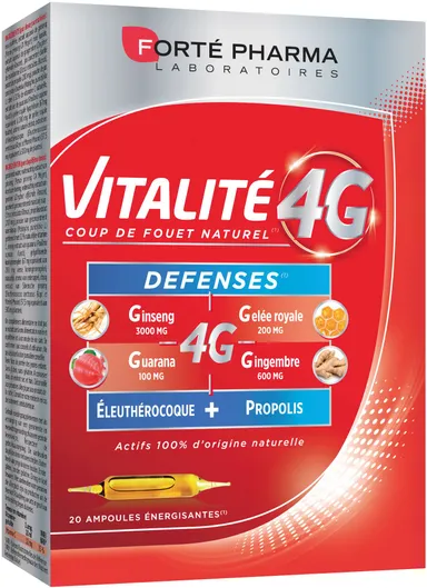 Forté Pharma Vitalité 4G Défense 20 Ampoules