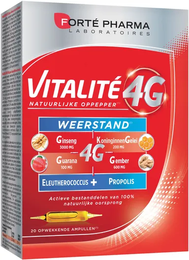 Forté Pharma Vitalité 4G Weerstand 20 Ampullen