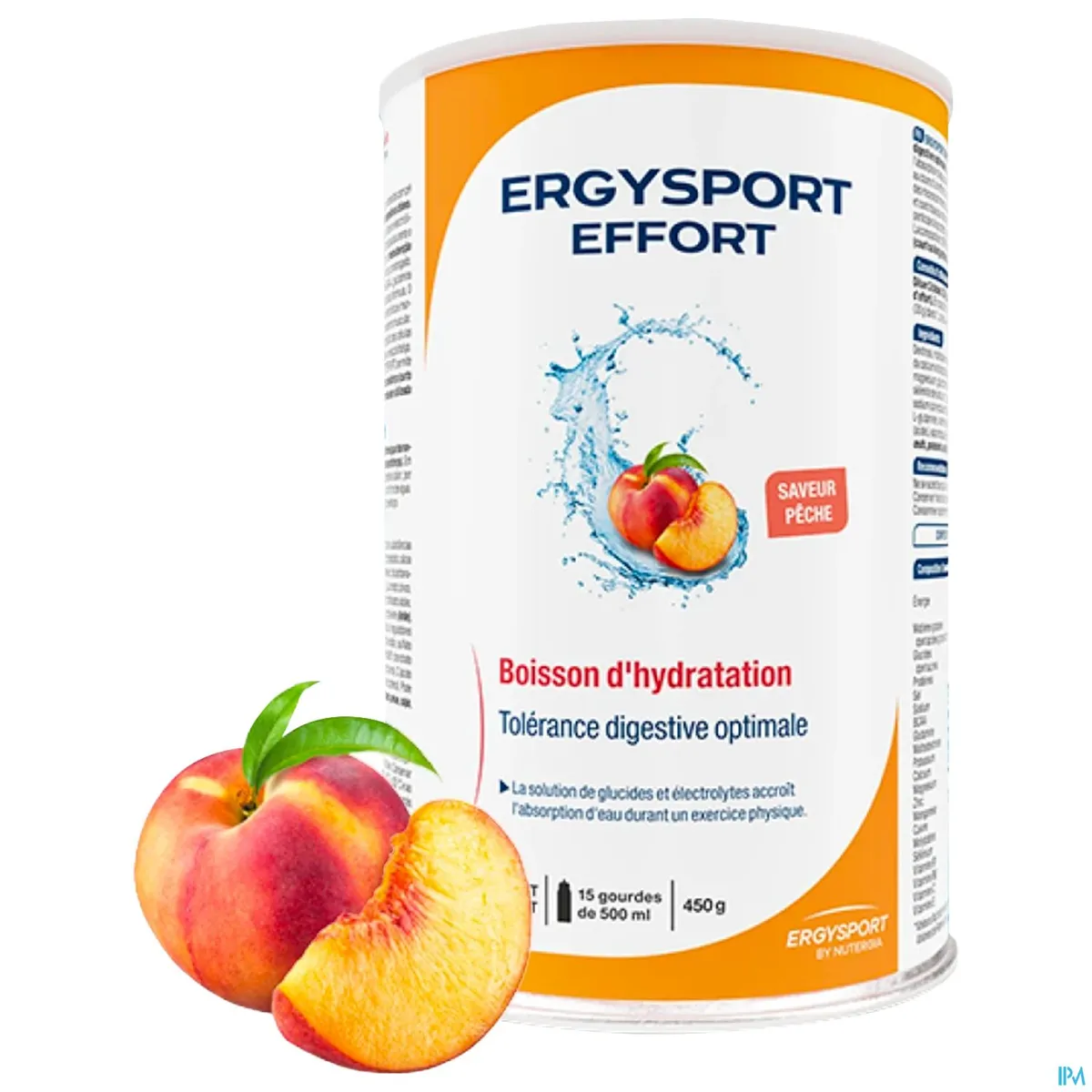Ergysport Effort Perzikdrank Poeder Pot 450g