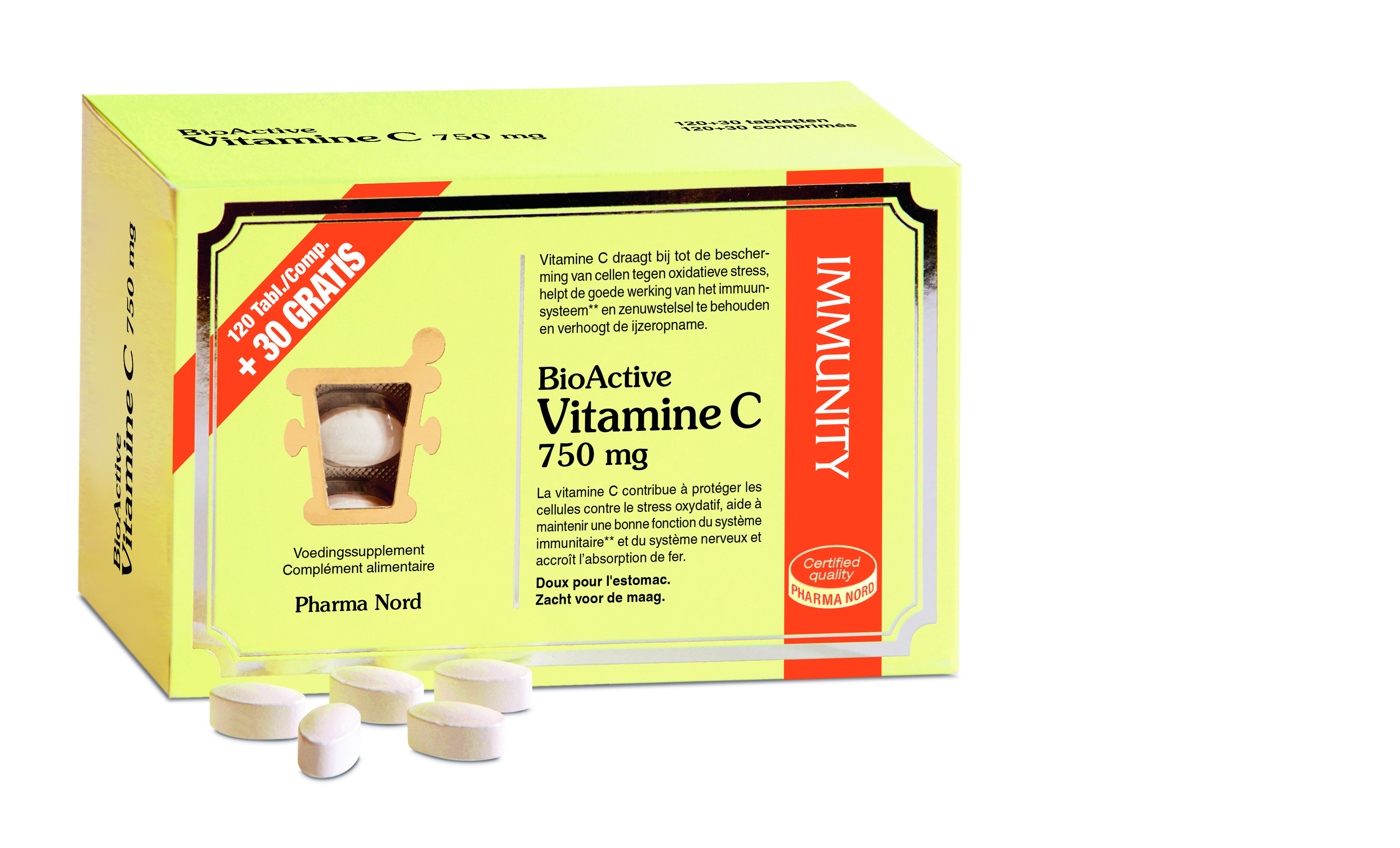 BioActive Vitamine C 750 mg Promopack 120+30 Tabletten