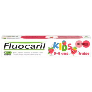 Fluocaril Kids Tandpasta Gel Aardbei 75 ml
