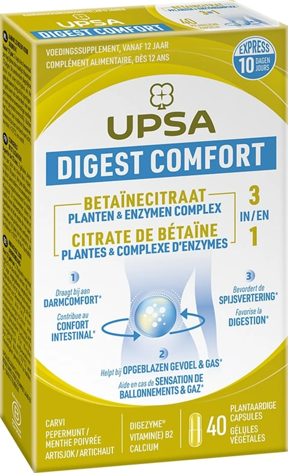 UPSA Digest Comfort 40 Plantaardige Capsules