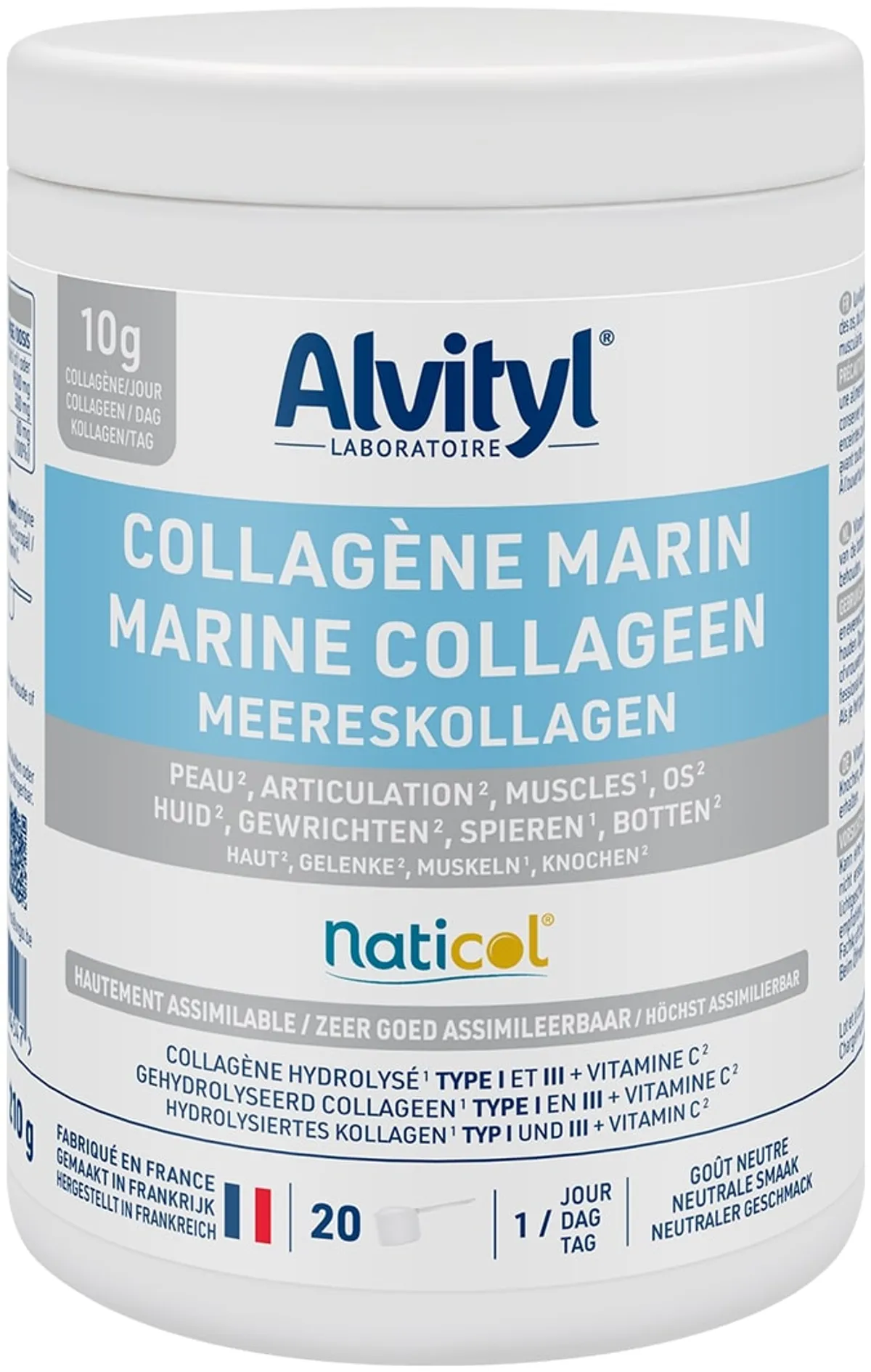 Alvityl Zeecollageen Neutrale Smaak 220 g