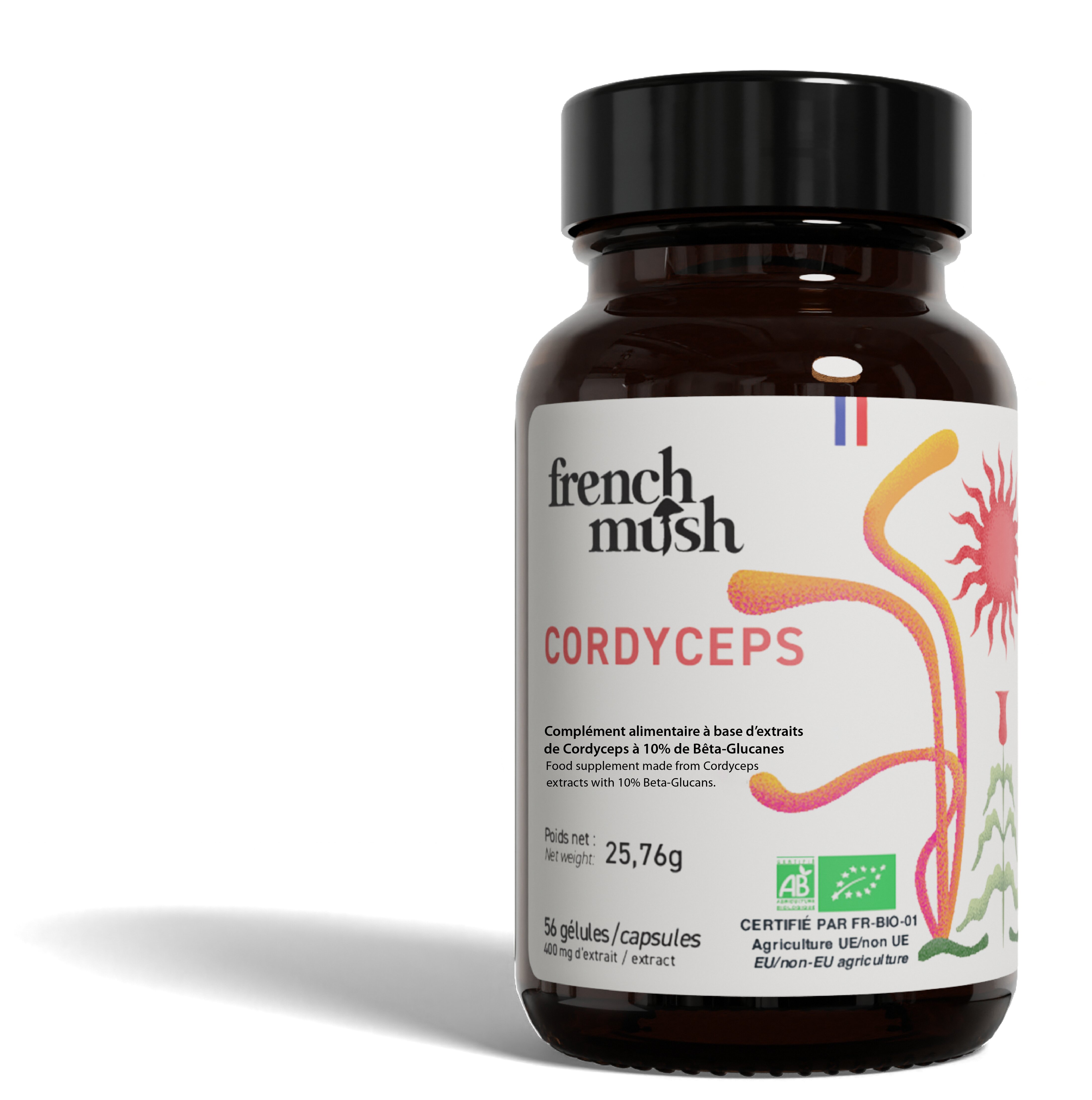 FRENCH MUSH CORDYCEPS CAPS 56 - French Mush