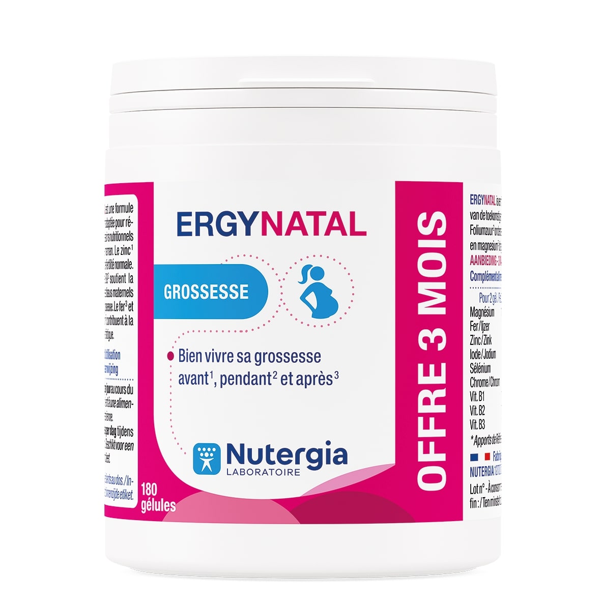 Nutergia Ergynatal 180 Capsules - Nutergia