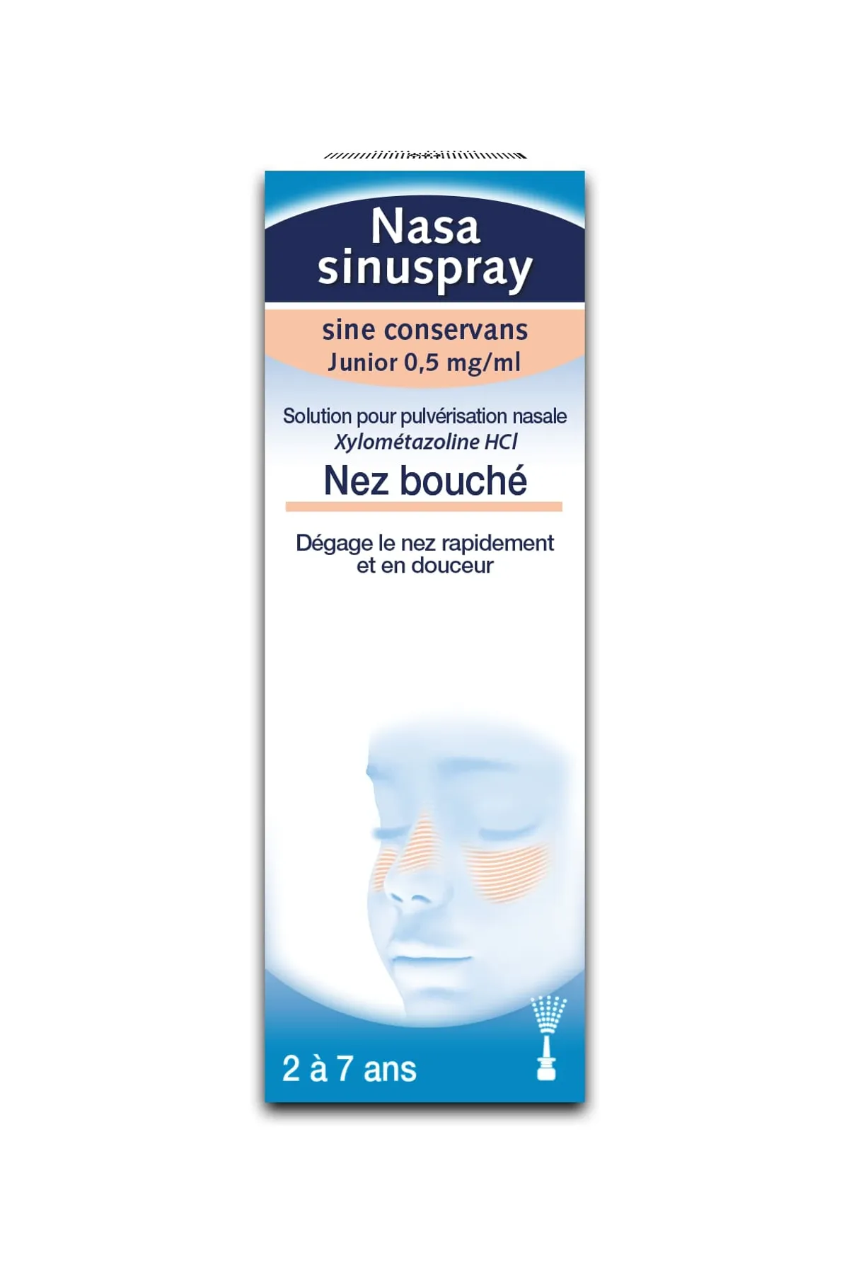 NasaSinuspray Sine Conservans Junior 0,5mg/ml 10ml