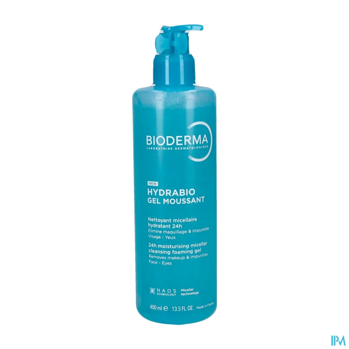 Bioderma Hydrabio Gel Moussant Nettoyant Micellaire Hydratant 24h 400ml