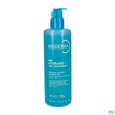 Bioderma Hydrabio Hydraterende Micellaire Reinigingsgel 24u 400 ml