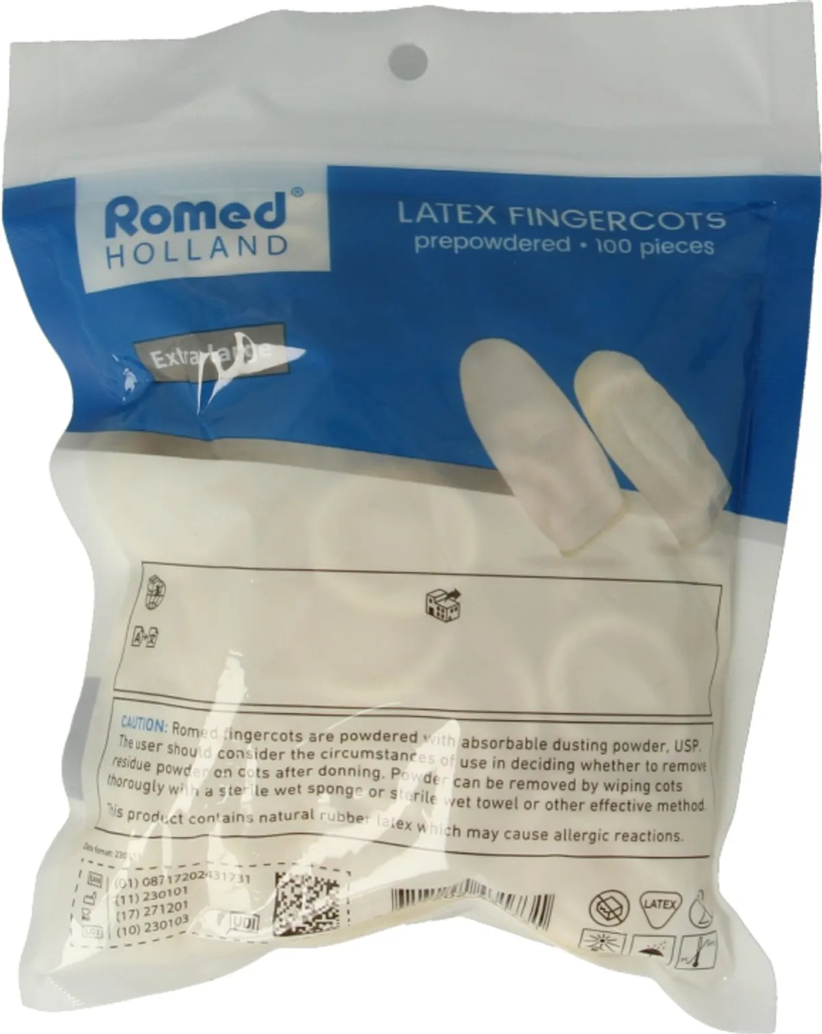 Romed Vingercondoom XL 100 Stuks