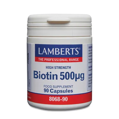 Lamberts Vitamine B8 500 mcg 90 Vegetarische Capsules