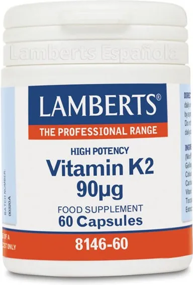 Lamberts Vitamine K2 90 µg 60 Capsules