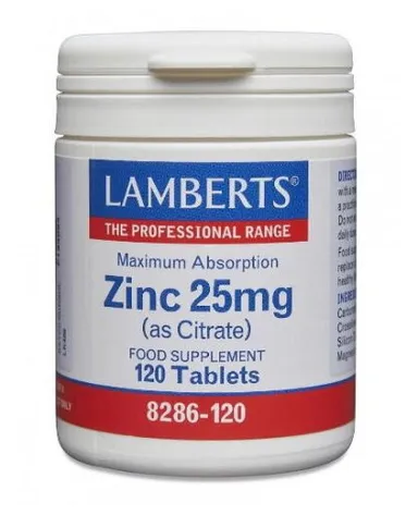 Lamberts Zink Citraat 25 mg 120 Tabletten