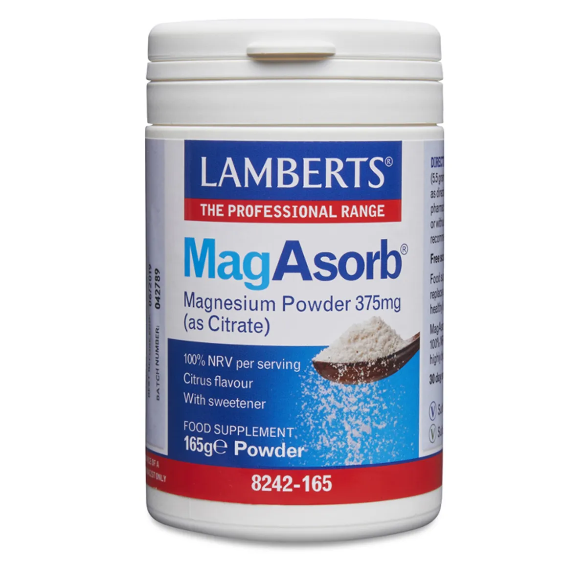 Lamberts MagAsorb Poeder 375 mg 165 g