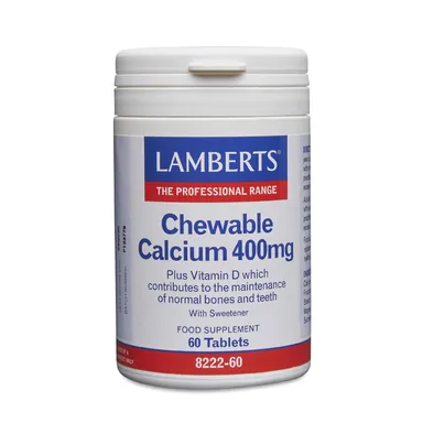 Lamberts Calcium 400 mg + Vitamine D 60 Kauwtabletten