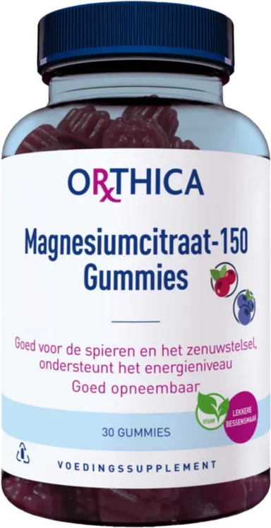 Orthica Magnesiumcitraat 150 30 Gummies