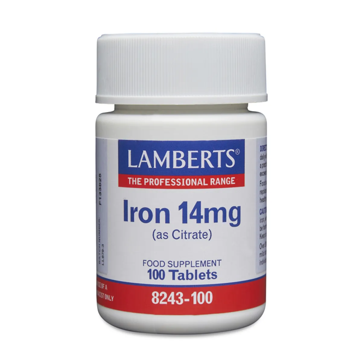 Lamberts IJzercitraat 14 mg 100 Tabletten