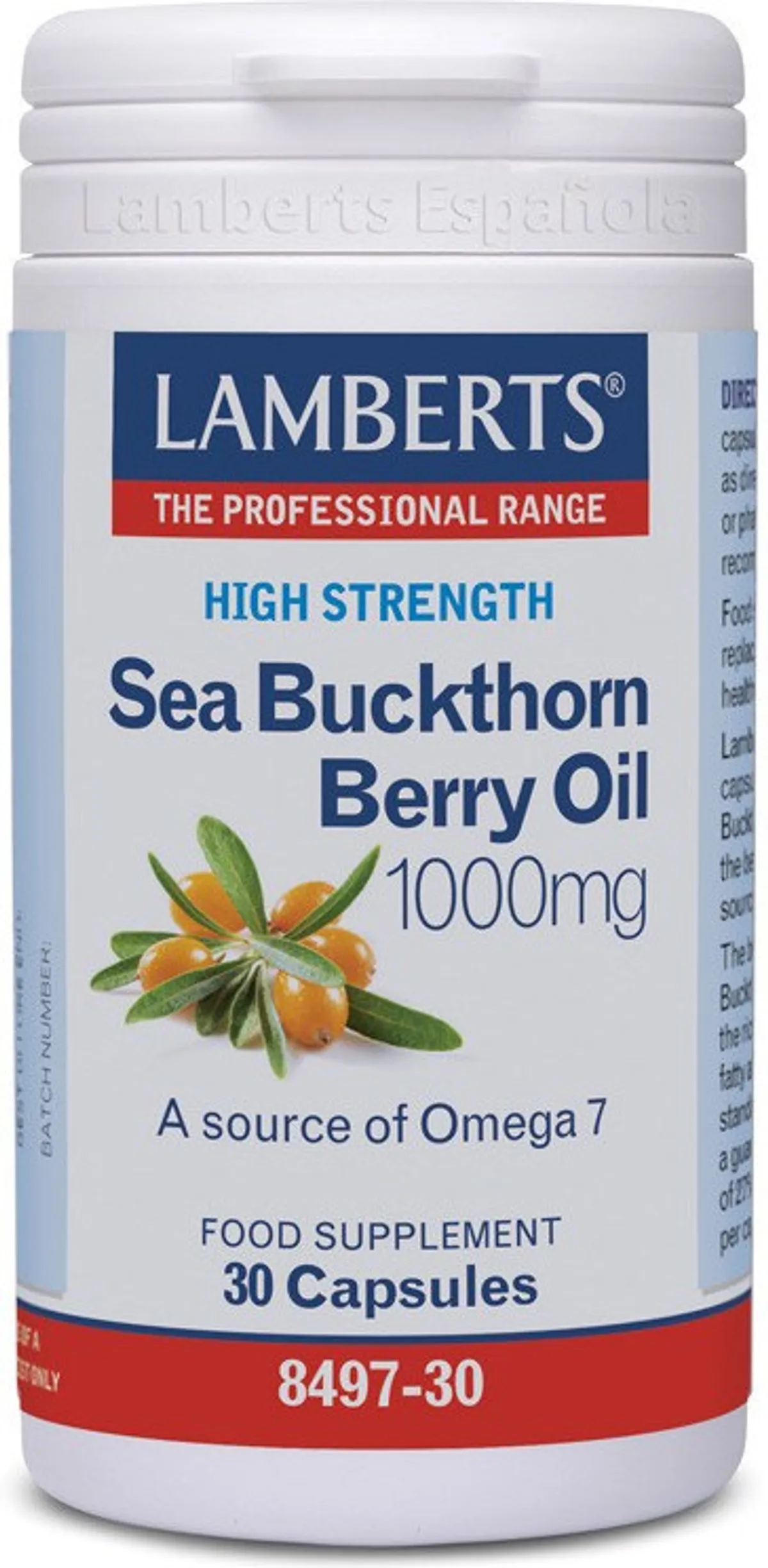 Lamberts Duindoornolie 1000 mg 30 Capsules
